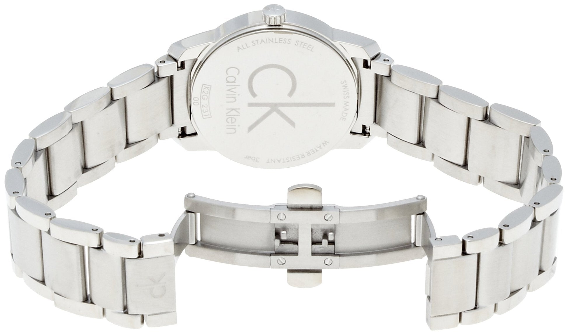  Shop Authentic Calvin Klein City Silver Dial Silver Steel Strap Watch for Women - K2G23126 - Luxxuri