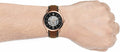  Shop Authentic Fossil Neutra Automatic Skeleton Black Dial Brown Leather Strap Watch for Men - ME3195 - Luxxuri