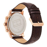  Shop Authentic Tommy Hilfiger Kane Chronograph Blue Dial Brown Leather Strap Watch for Men - 1791399 - Luxxuri