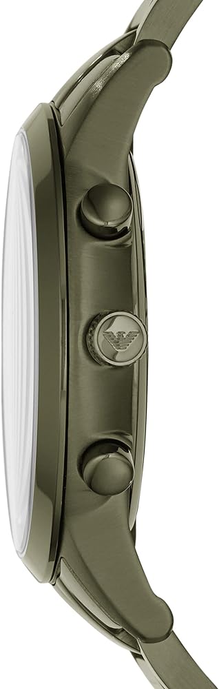  Shop Authentic Emporio Armani Renato Chronograph Quartz Grey Dial Green Steel Strap  Watch For Men - AR11117 - Luxxuri