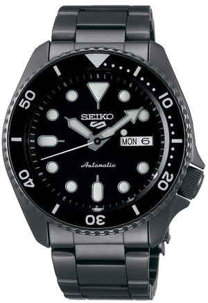  Shop Authentic Seiko 5 Sports Automatic Black Dial Black Steel Strap Watch For Men - SRPD65K1 - Luxxuri