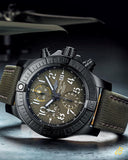  Shop Authentic Breitling Avenger Chronograph 45mm Green Dial Green Nylon Strap Watch for Men - V13317101L1X1 - Luxxuri