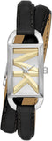  Shop Authentic Michael Kors Empire Three-Hand Silver Dial Black Leather Strap Watch For Women - MK4722 - Luxxuri