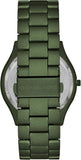 Shop Authentic Michael Kors Slim Runway Quartz Black Dial Green Steel Strap Watch For Men - MK8715 - Luxxuri