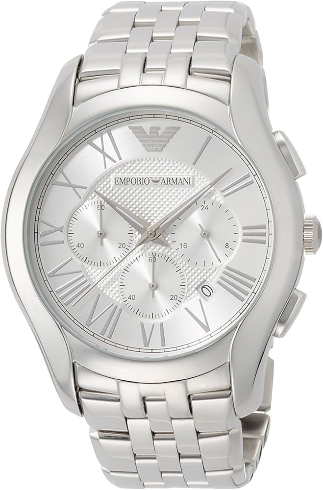  Shop Authentic Emporio Armani Velente Chronograph Quartz Silver Dial Silver Steel Strap Watch For Men - AR1702 - Luxxuri
