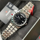  Shop Authentic Tudor Royal Automatic Diamonds Black Dial Silver Steel Strap Watch for Men - M28600-0004 - Luxxuri