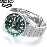  Shop Authentic Seiko 5 Sports Automatic Analog Green Dial Silver Steel Strap Watch For Men - SRPD63K1 - Luxxuri