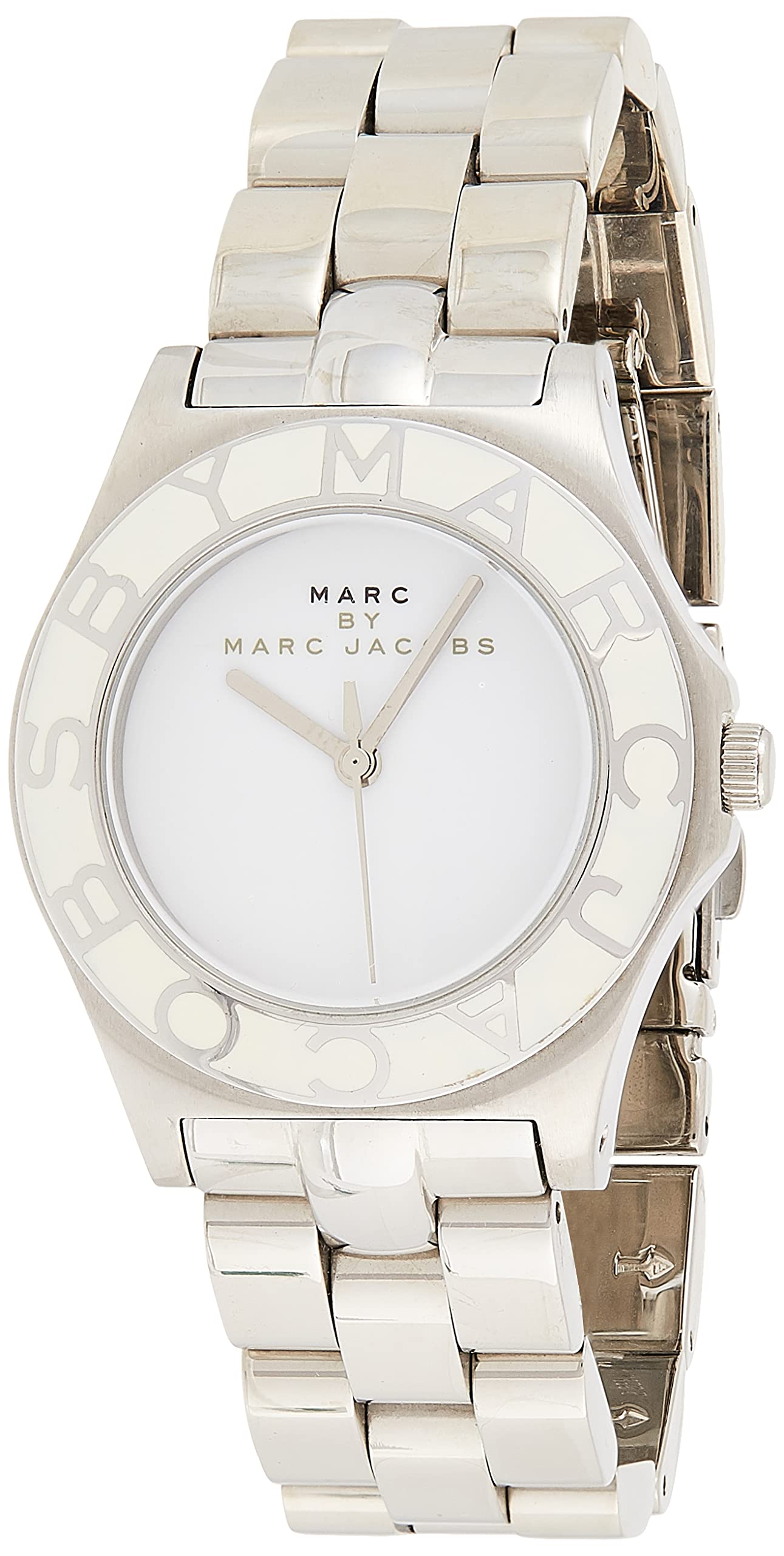  Shop Authentic Marc Jacobs Blade White Dial Silver Steel Strap Watch for Women - MBM3048 - Luxxuri