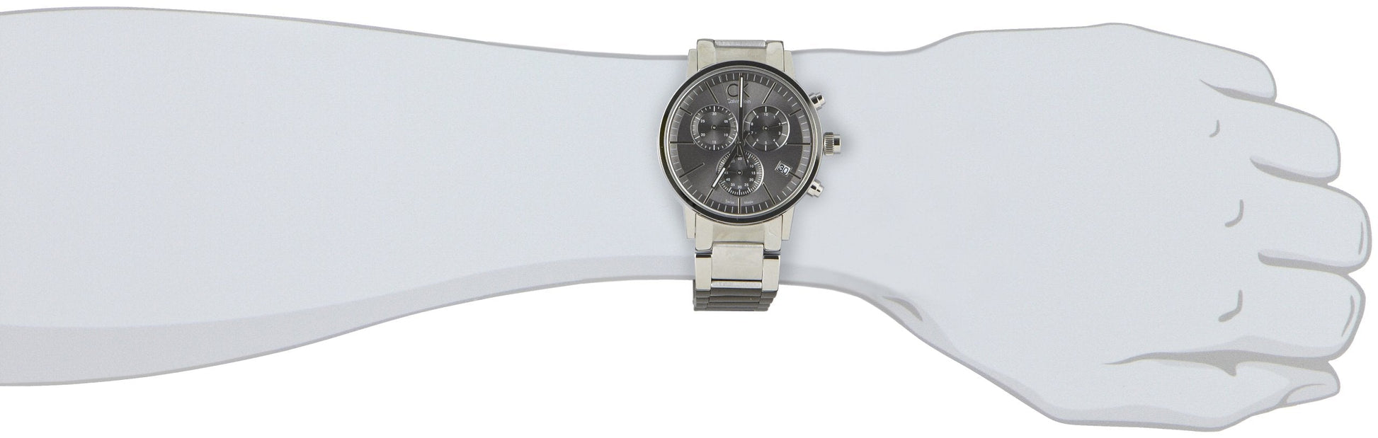  Shop Authentic Calvin Klein Post Minimal Chronograph Black Dial Silver Steel Strap Watch for Men - K7627161 - Luxxuri