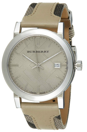  Shop Authentic Burberry The City Beige Dial Tan Leather Strap Watch for Women - BU9021 - Luxxuri