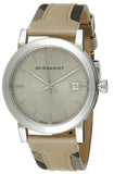  Shop Authentic Burberry The City Beige Dial Tan Leather Strap Watch for Women - BU9021 - Luxxuri