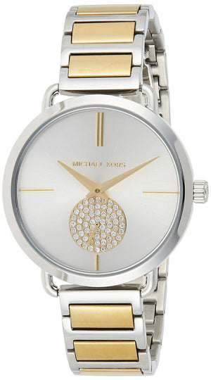  Shop Authentic Michael Kors Silver Dial Two Tone Steel Strap Watch for Women - MK3679 - Luxxuri