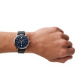  Shop Authentic Emporio Armani Aviator Blue Dial Blue Leather Strap Watch For Men - AR11105 - Luxxuri