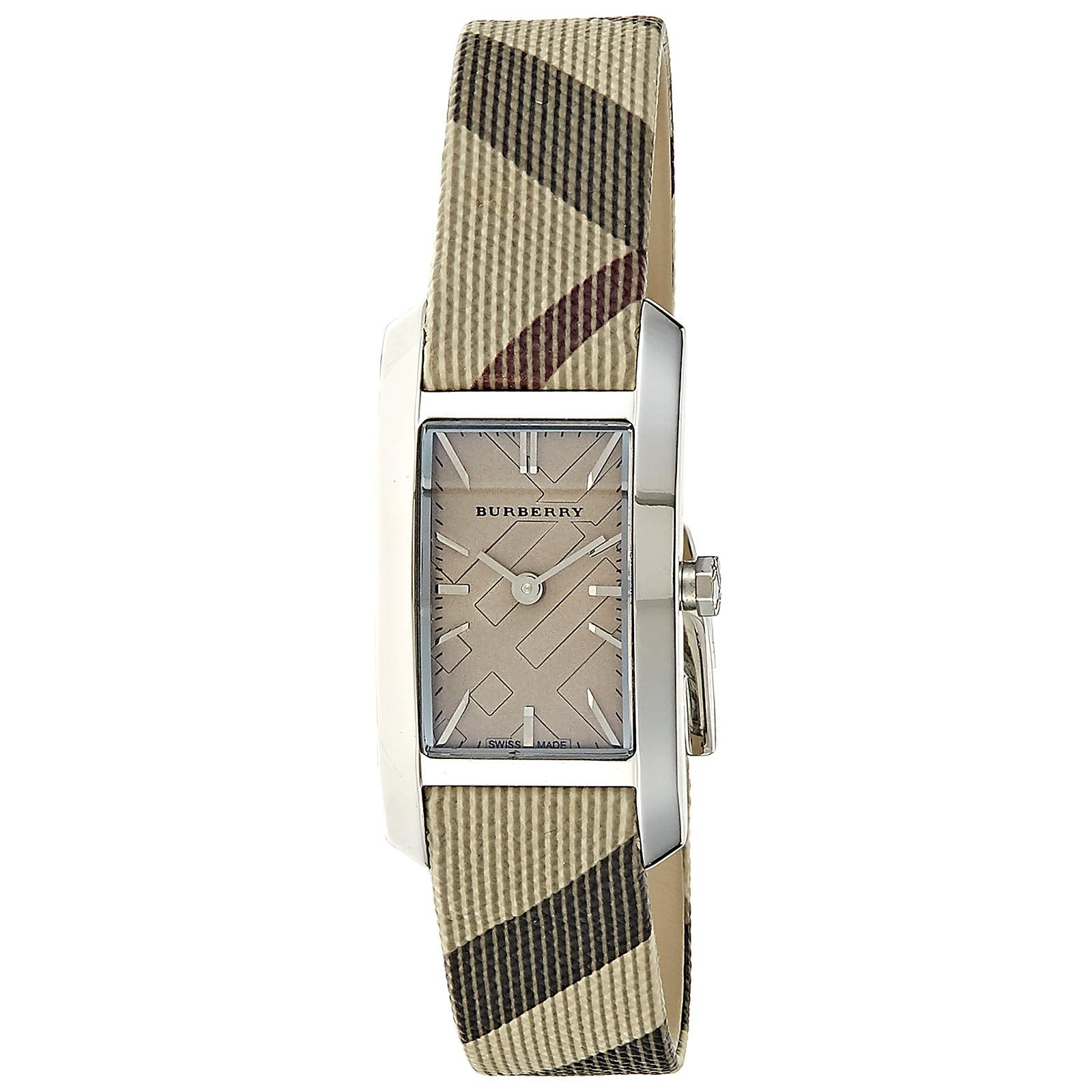  Shop Authentic Burberry The Pioneer Grey Dial Leather Strap Watch for Women - BU9504 - Luxxuri