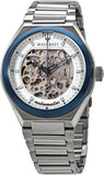  Shop Authentic Maserati Triconic Automatic Skeleton Grey Dial Silver Steel Strap Watch For Men - R8823139002 - Luxxuri