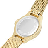  Shop Authentic Michael Kors Lennox Three-Hand Gold Dial Gold Mesh Bracelet Watch For Women - MK7335 - Luxxuri
