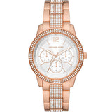  Shop Authentic Michael Kors Tibby Chronograph White Dial Rose Gold Steel Strap Watch For Men - MK7293 - Luxxuri
