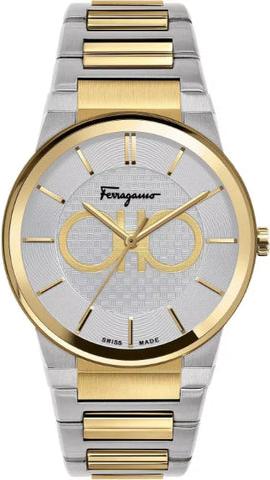  Shop Authentic Salvatore Ferragamo Sapphire Silver Dial Two Tone Steel Strap Watch for Men - SFHP00520 - Luxxuri