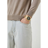  Shop Authentic Guess Trophy Diamonds Black Dial Gold Steel Strap Watch for Men - GW0390G2 - Luxxuri