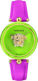  Shop Authentic Versace Palazzo Empire Green Dial Pink Leather Strap Watch for Women - VCO150017 - Luxxuri