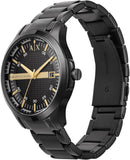  Shop Authentic Armani Exchange Hampton Chronograph Black Dial Black Steel Strap Watch For Men - AX2150 - Luxxuri