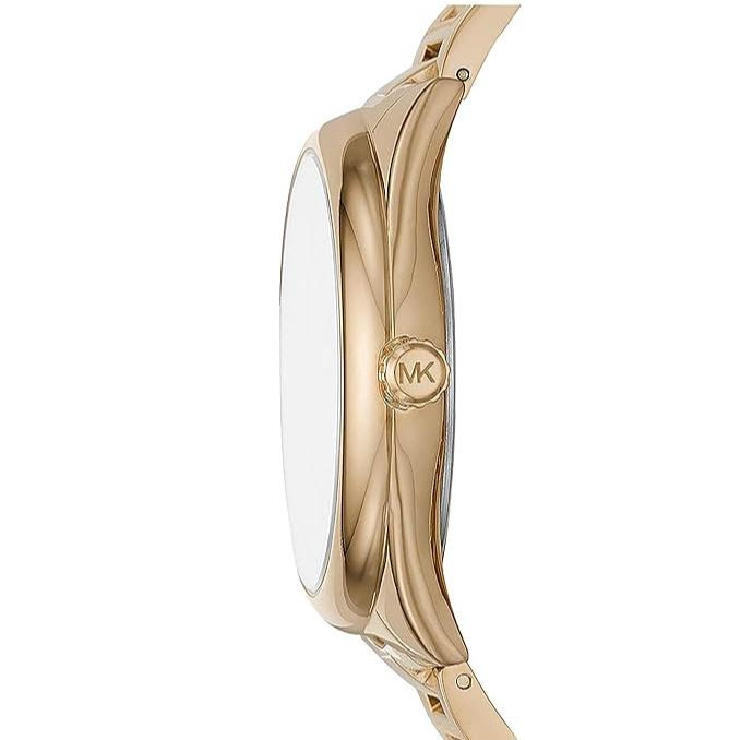 Michael Kors Janelle Gold Dial Gold Steel Strap Watch For Women - MK7086
