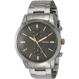  Shop Authentic Fossil Townsman Chronograph Grey Dial Silver Steel Strap Watch for Men - FS5407 - Luxxuri