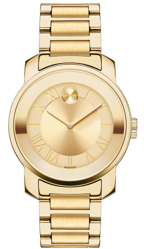 Shop Authentic Movado Bold Gold Dial Gold Steel Strap Watch for Women - 3600323 - Luxxuri