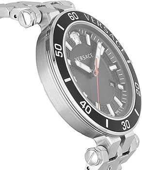  Shop Authentic Versace Greca Sport Quartz Black Dial Silver Steel Strap Watch For Men - VEZ300321 - Luxxuri
