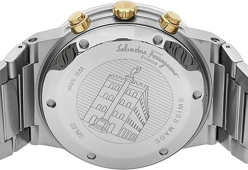  Shop Authentic Salvatore Ferragamo F-80 Classic White Dial Two Tone Steel Strap Watch for Men - SFME00821 - Luxxuri