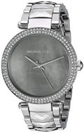  Shop Authentic Michael Kors Parker Mother of Pearl Silver Steel Strap Watch for Women - MK6424 - Luxxuri