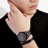  Shop Authentic Armani Exchange Nico Analog Black Dial Black Steel Strap Watch For Men - AX7102 - Luxxuri