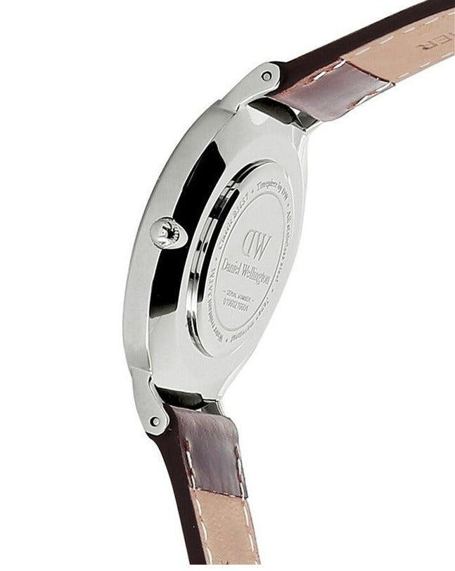  Shop Authentic Daniel Wellington Classic Bristol Black Dial Brown Leather Strap Watch For Men - DW00100131 - Luxxuri