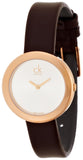  Shop Authentic Calvin Klein Firm White Dial Brown Leather Strap Watch for Women - K3N236G6 - Luxxuri