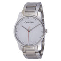  Shop Authentic Calvin Klein City Quartz White Dial Silver Steel Strap Watch for Men - K2G2G1Z6 - Luxxuri