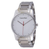  Shop Authentic Calvin Klein City Quartz White Dial Silver Steel Strap Watch for Men - K2G2G1Z6 - Luxxuri