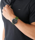  Shop Authentic Michael Kors Everest Chronograph Black Dial Green Silicone Strap Watch For Men - MK8981 - Luxxuri