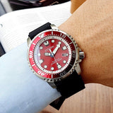  Shop Authentic Citizen Eco Drive Promaster Marine Red Dial Black Rubber Strap Watch For Men - BN0159-15X - Luxxuri
