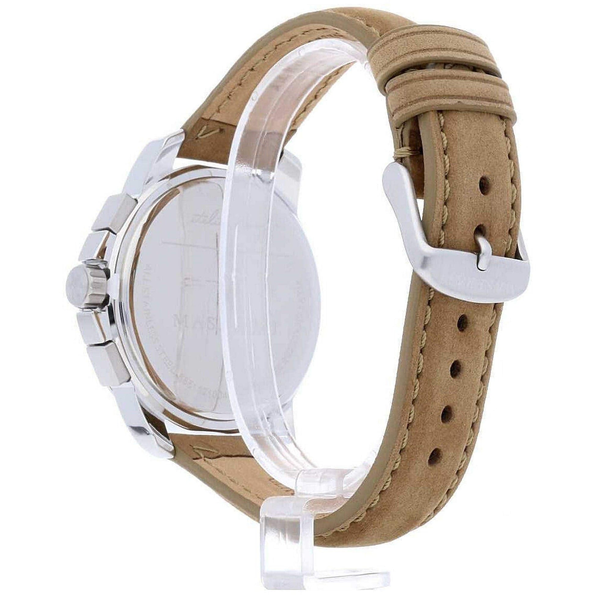  Shop Authentic Maserati Successo Black Dial Beige Leather Strap Watch For Men - R8851121004 - Luxxuri