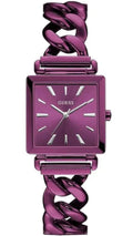 Guess Vanity Analog Purple Dial Purple Steel Strap Watch For Women - W1029L4
