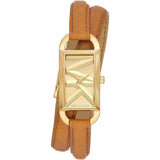  Shop Authentic Michael Kors Empire Three Hand Gold Dial Brown Leather Strap Watch for Women - MK4721 - Luxxuri