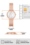  Shop Authentic Emporio Armani Kappa Analog Mother of Pearl Dial Rose Gold Steel Strap Watch For Women - AR11006 - Luxxuri
