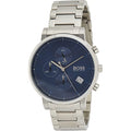  Shop Authentic Hugo Boss Integrity Blue Dial Silver Steel Strap Watch for Men - 1513779 - Luxxuri