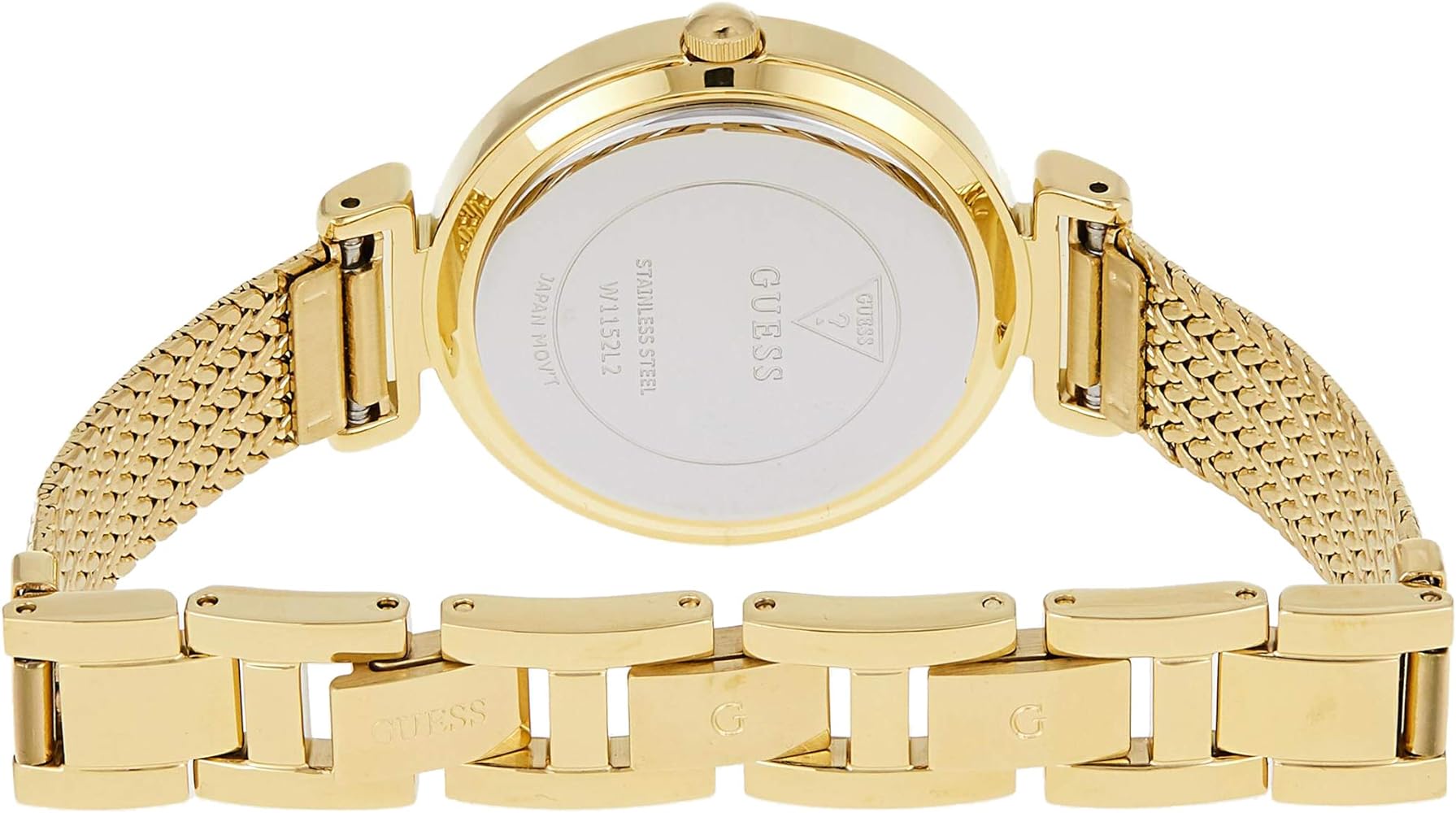  Shop Authentic Guess Quartz White Dial Gold Steel Strap Watch For Women - W1152L2 - Luxxuri