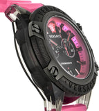  Shop Authentic Versace Icon Active Chronograph Quartz Black Dial Pink Rubber Strap Watch For Men - VEZ700221 - Luxxuri