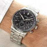  Shop Authentic Fossil Goodwin Chronograph Black Dial Silver Steel Strap Watch for Men - FS5412 - Luxxuri
