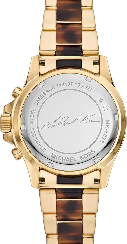  Shop Authentic Michael Kors Everest Chronograph Brown Dial Two Tone Steel Strap Watch For Women - MK6973 - Luxxuri
