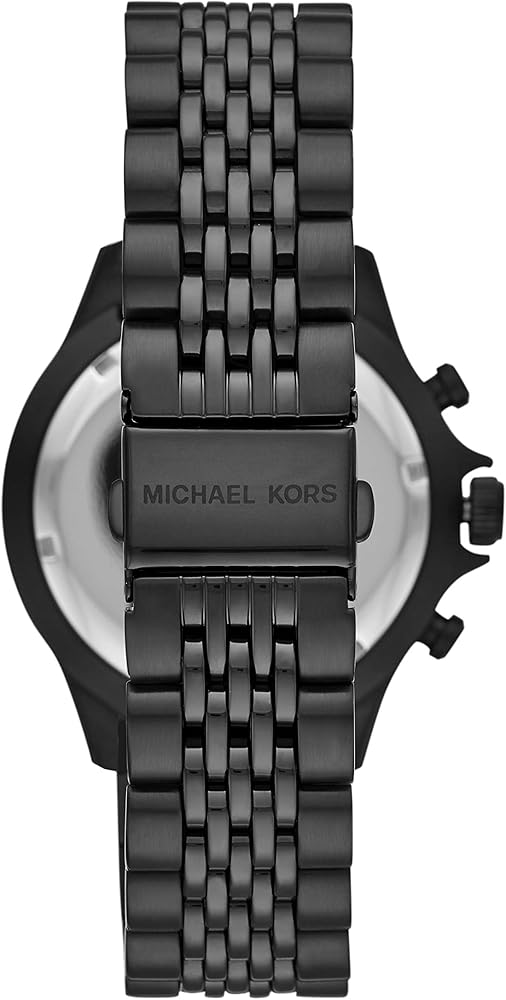  Shop Authentic Michael Kors Bayville Chronograph Black Dial Black Steel Strap Watch For Men - MK8750 - Luxxuri