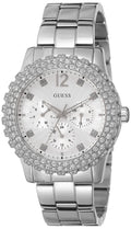  Shop Authentic Guess Dazzler Diamonds Silver Dial Silver Steel Strap Watch for Women - W0335L1 - Luxxuri