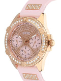  Shop Authentic Guess Frontier Diamonds Rose Gold Dial Pink Rubber Strap Watch For Women - W1160L5 - Luxxuri
